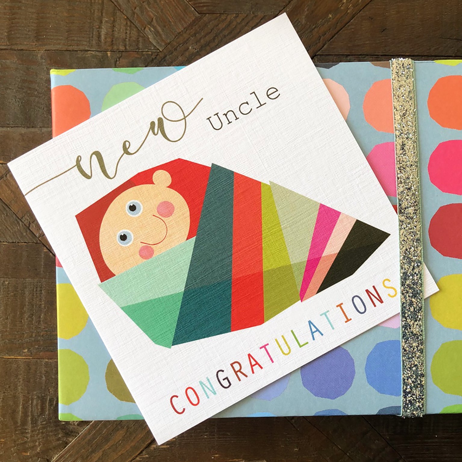 NB30 new uncle baby card