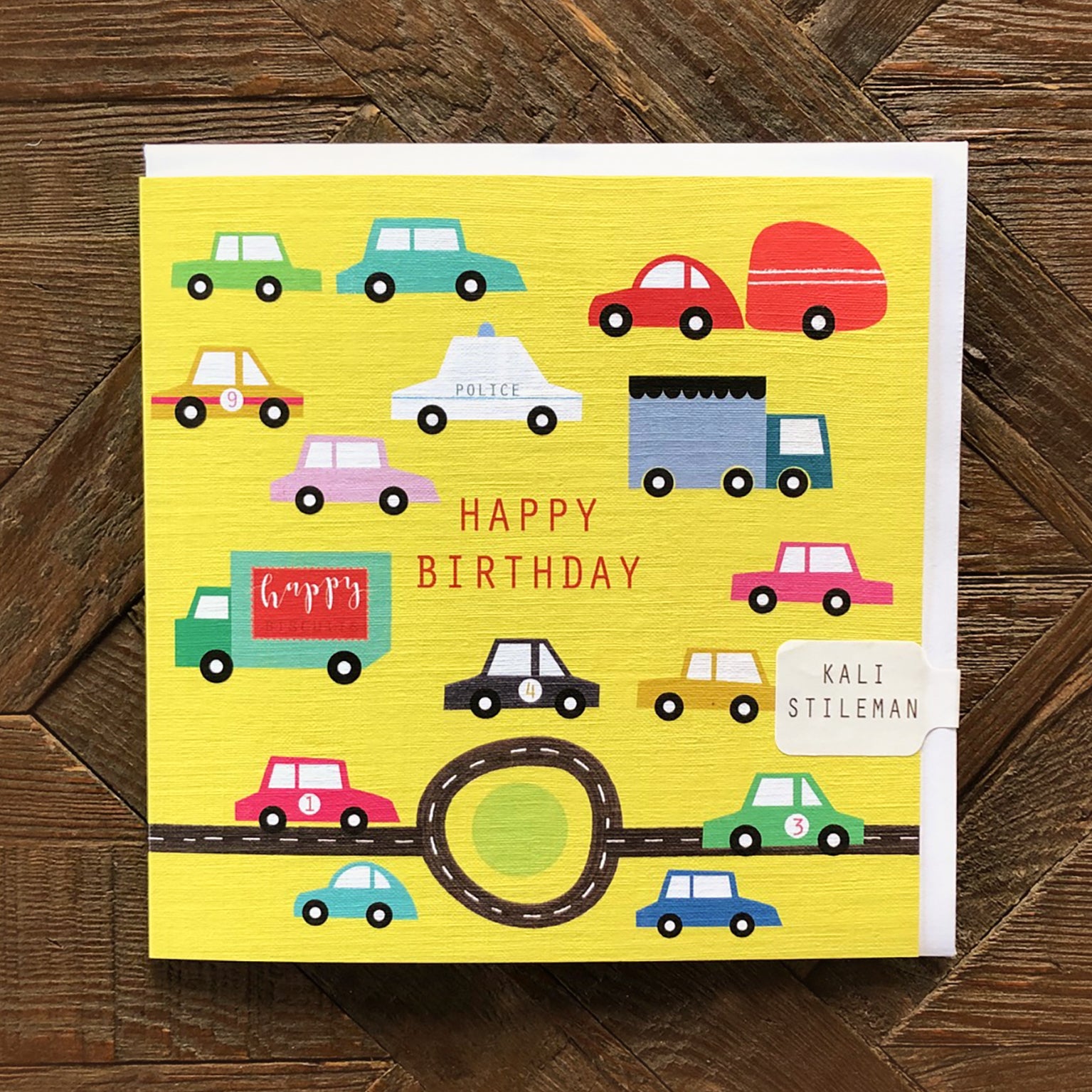 NM02 cars happy birthday card