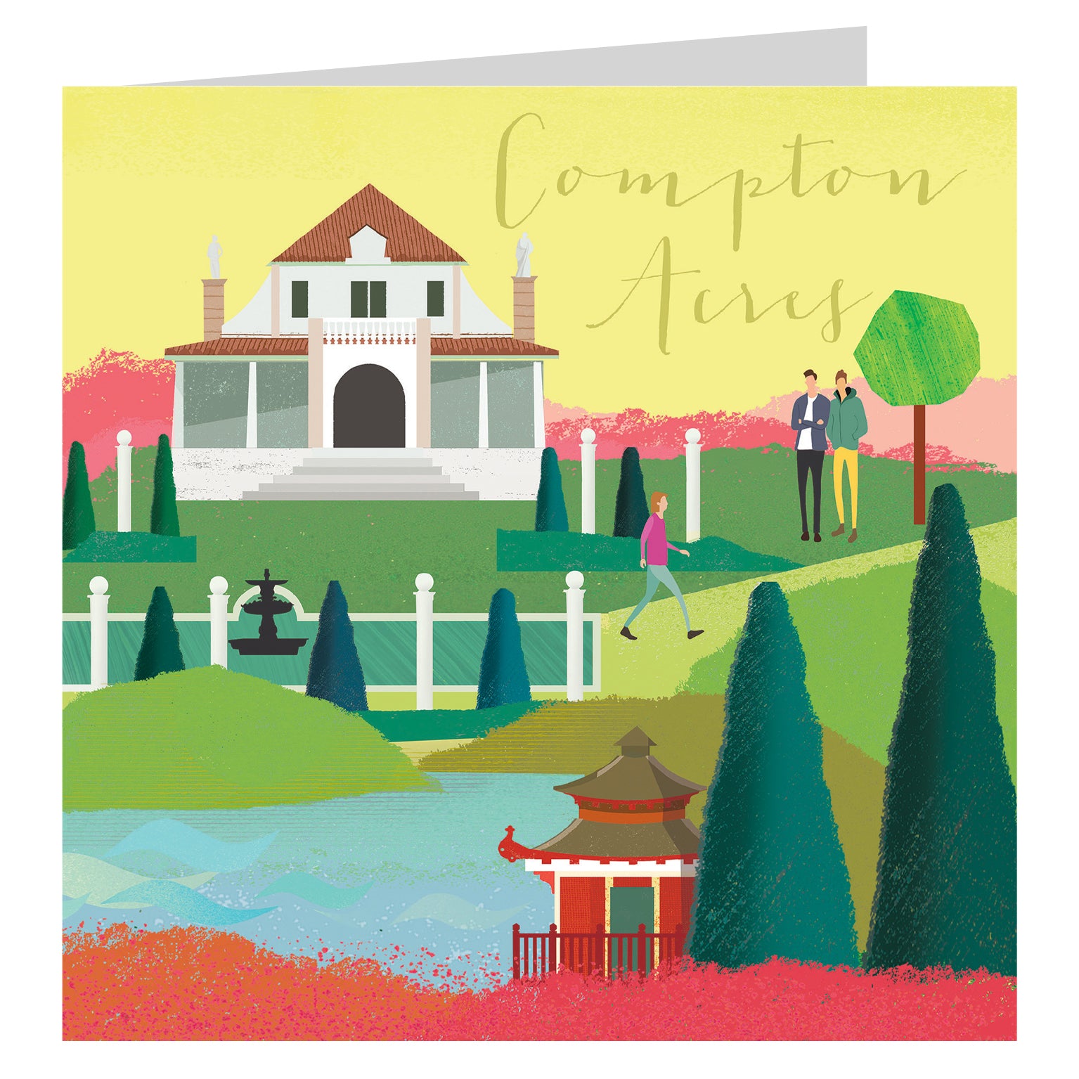 NT02 compton acres greetings card