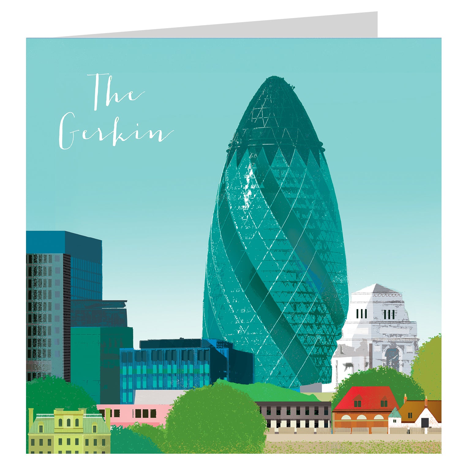 NT14 The Gerkin greetings card