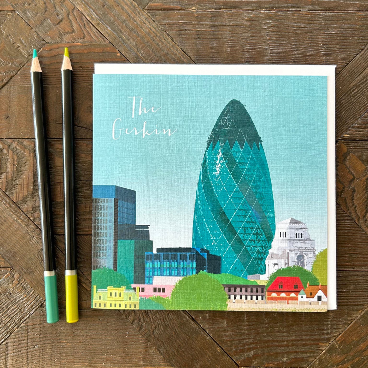 NT14 The Gerkin greetings card