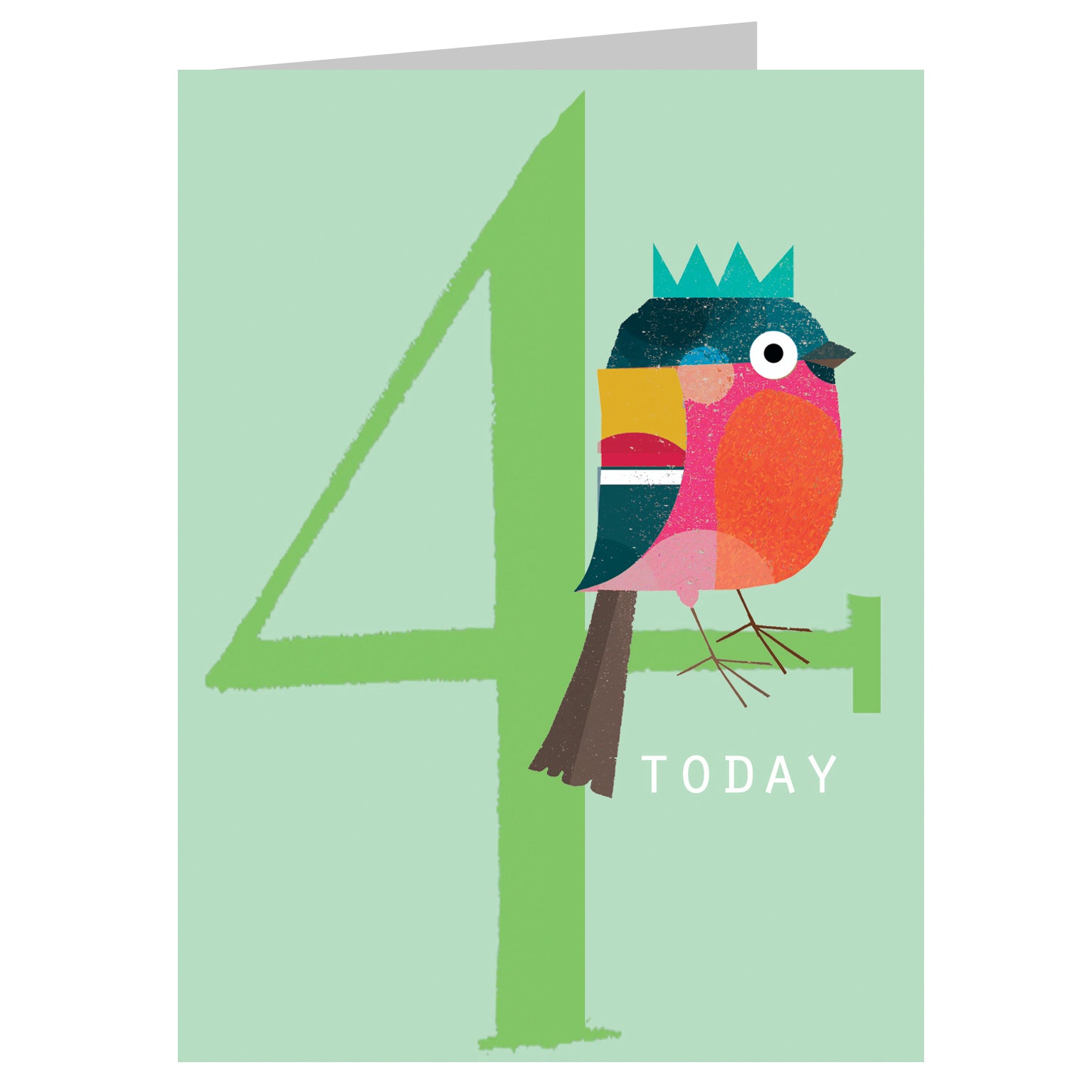 NTW10 mini happy birdie! 4th birthday card