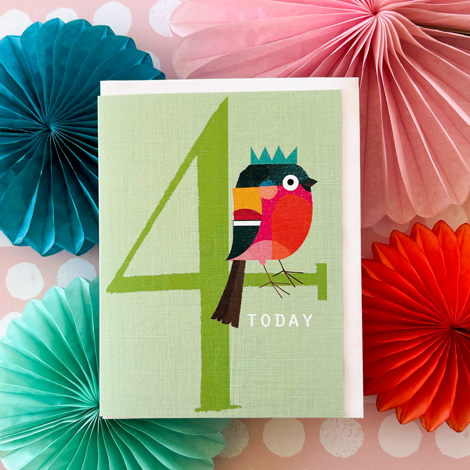 NTW10 mini happy birdie! 4th birthday card