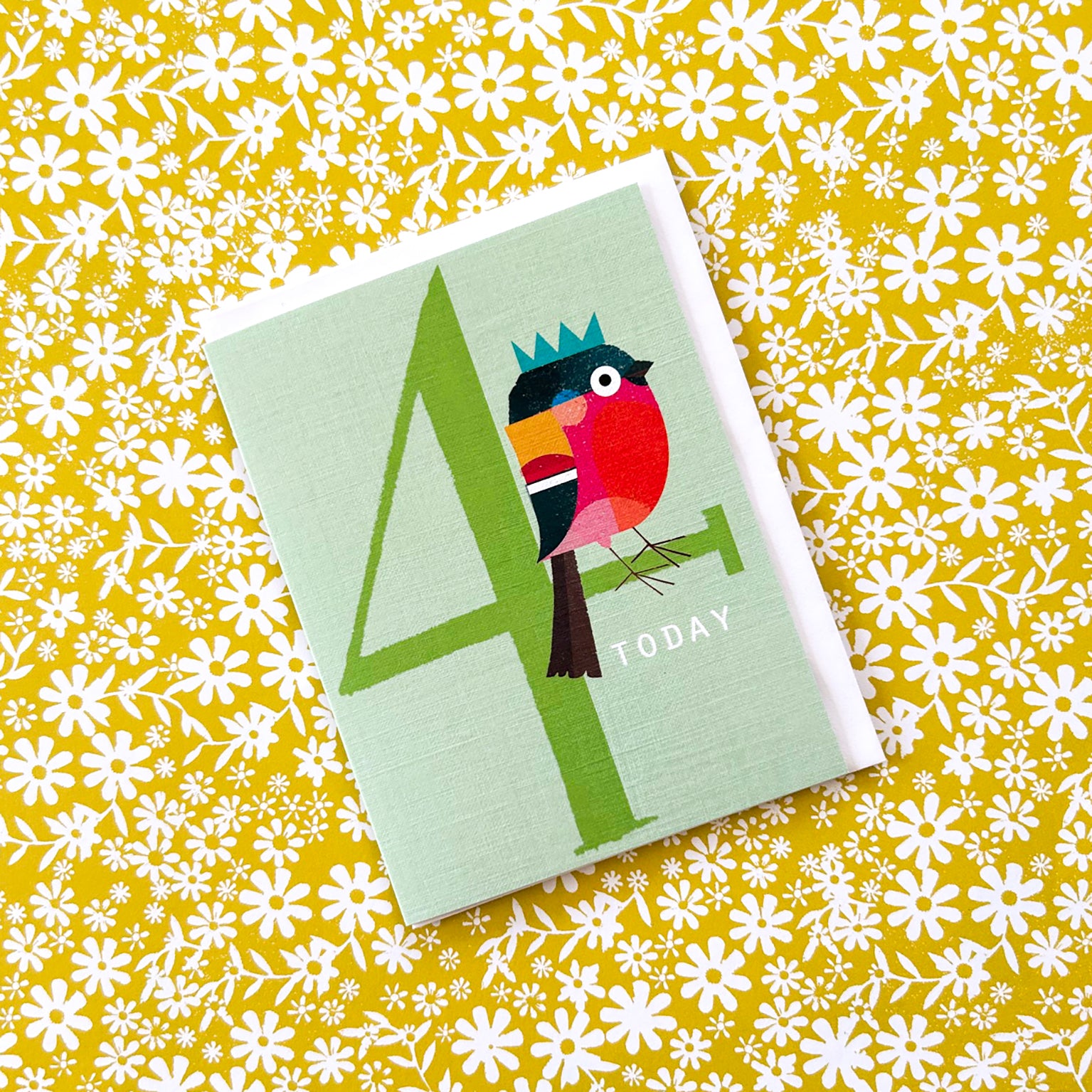 NTW10 mini happy birdie! 4th birthday card