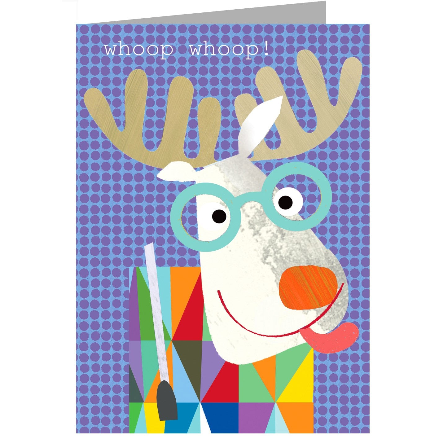 OS01 moose happy birthday card