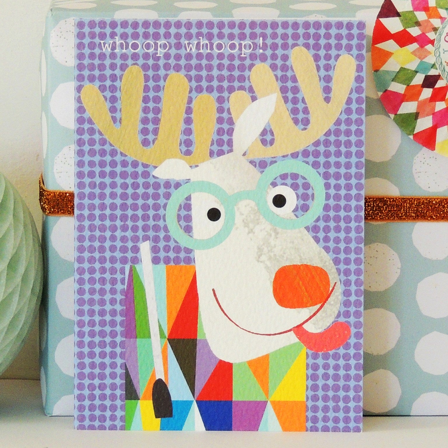 OS01 moose happy birthday card