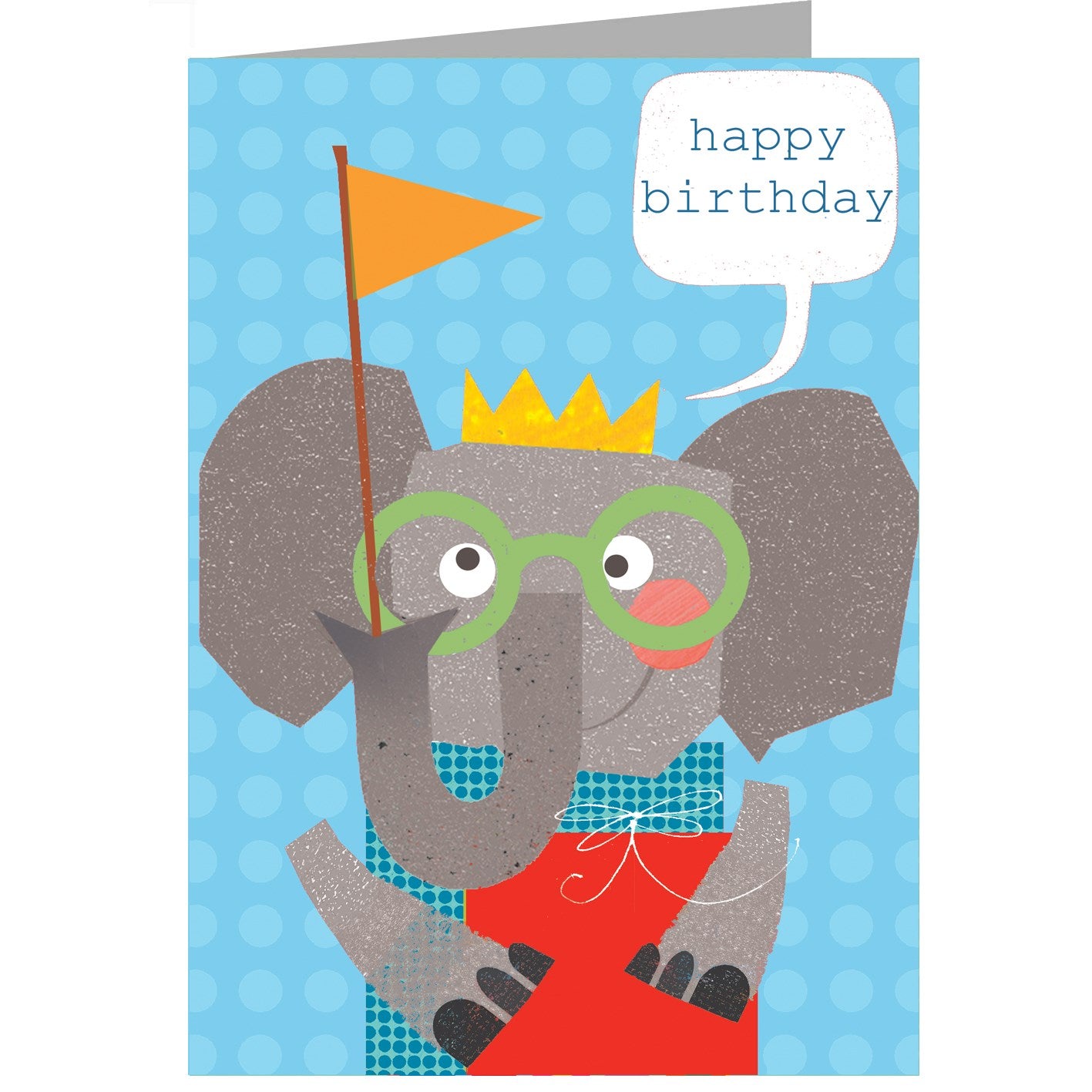 OS06 elephant happy birthday card