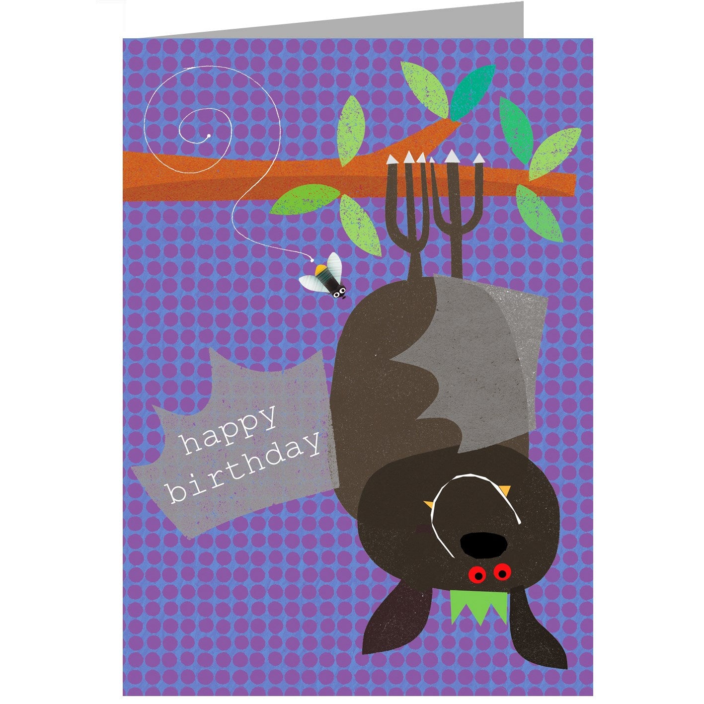OS18 bat happy birthday card