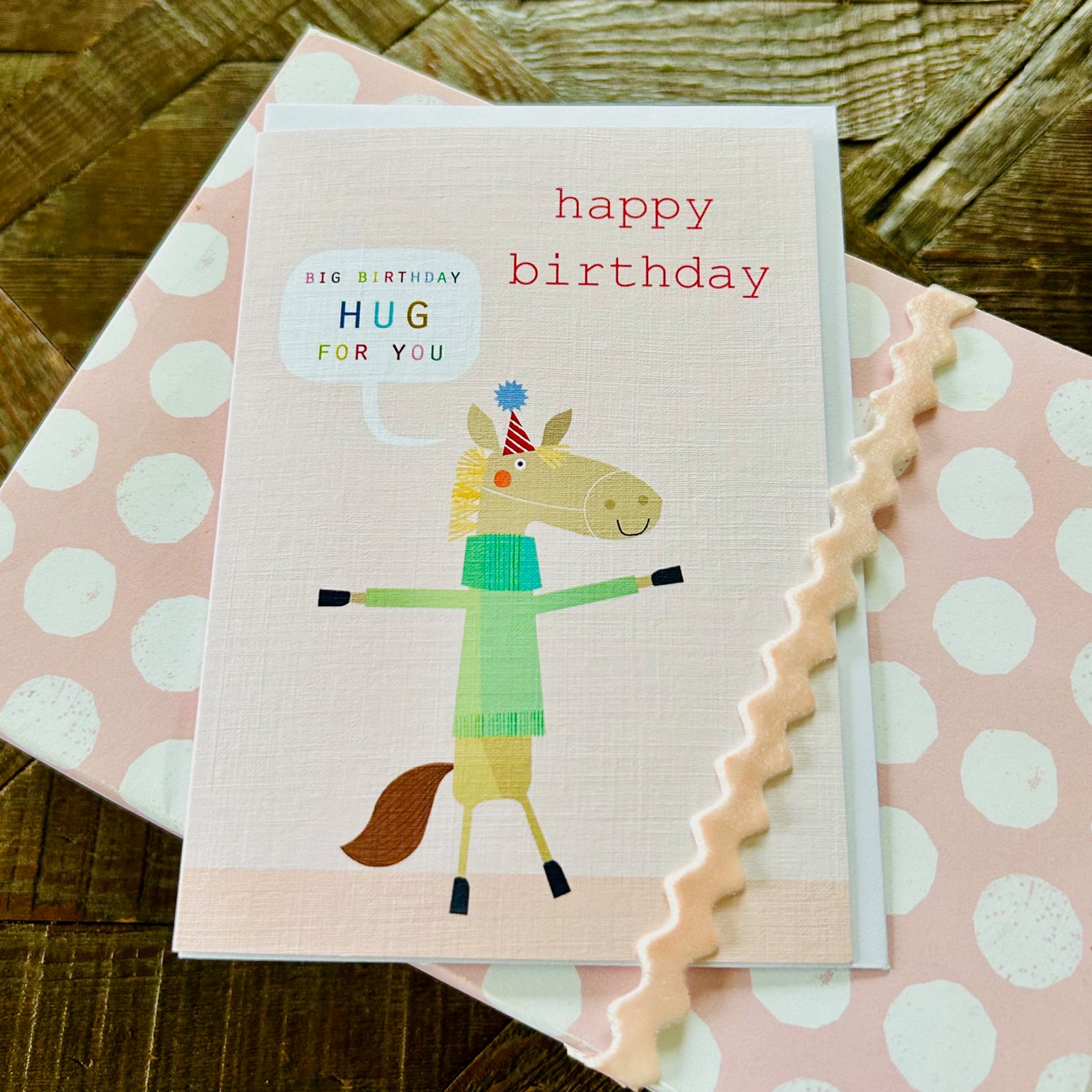 PA03 horse happy birthday card