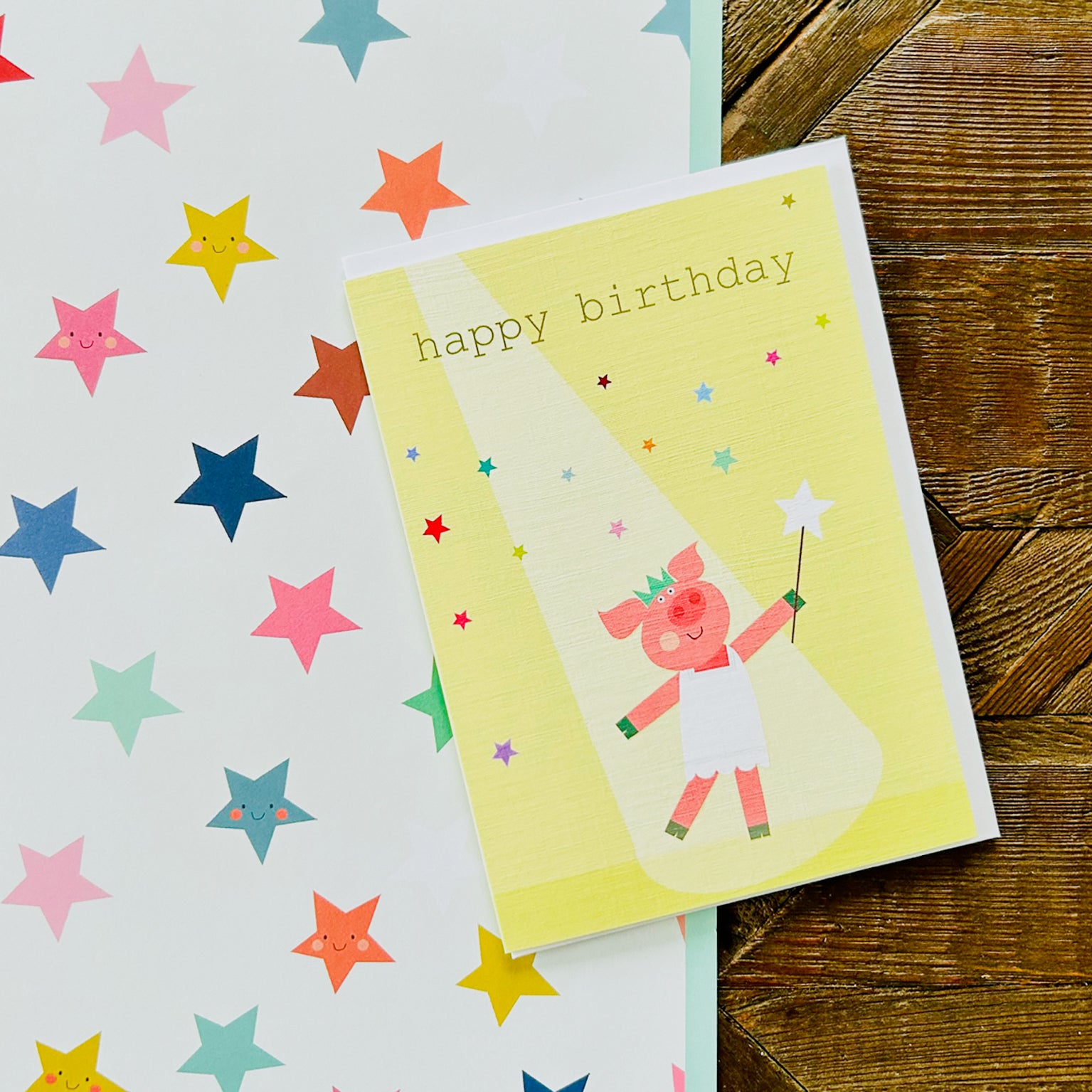 PA06 piglet happy birthday card