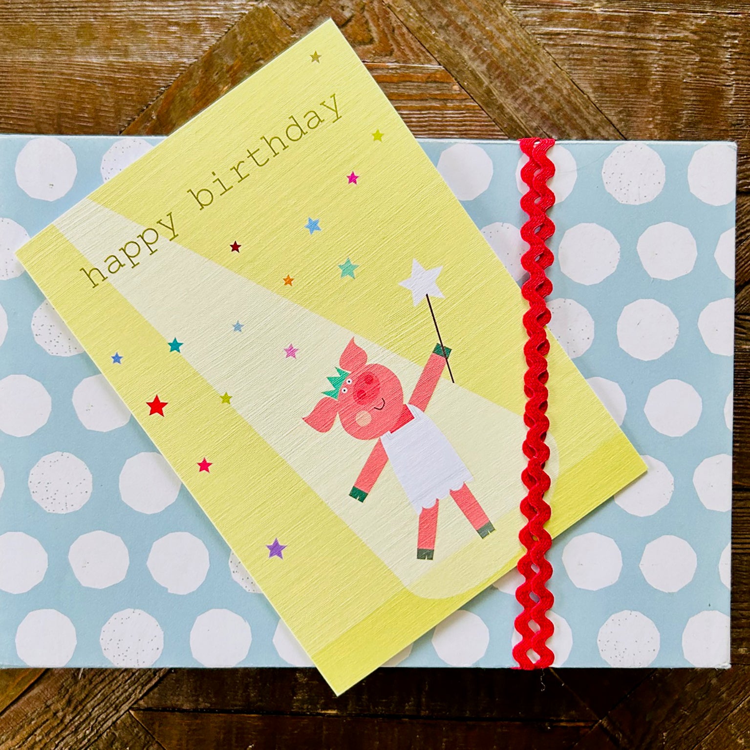 PA06 piglet happy birthday card