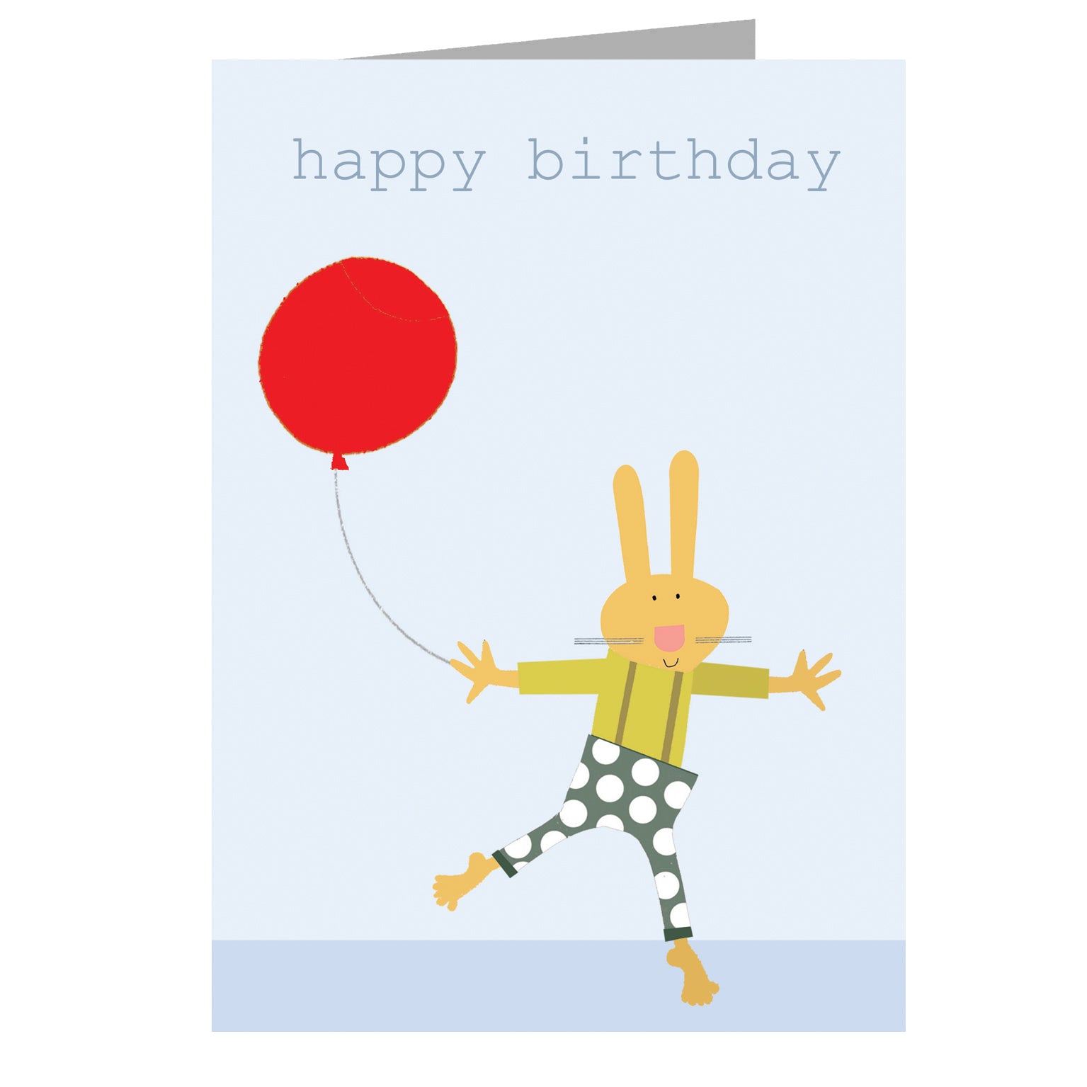 PA11 bunny happy birthday card