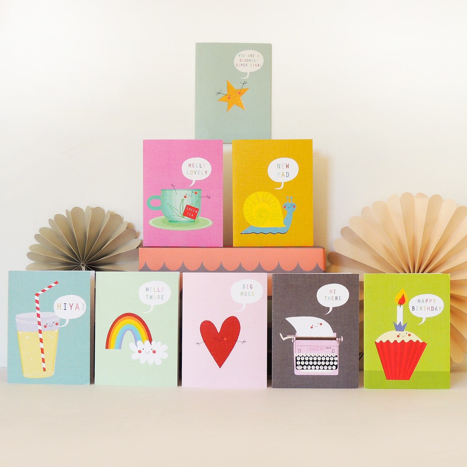 PK11 mixed mini smilies cards