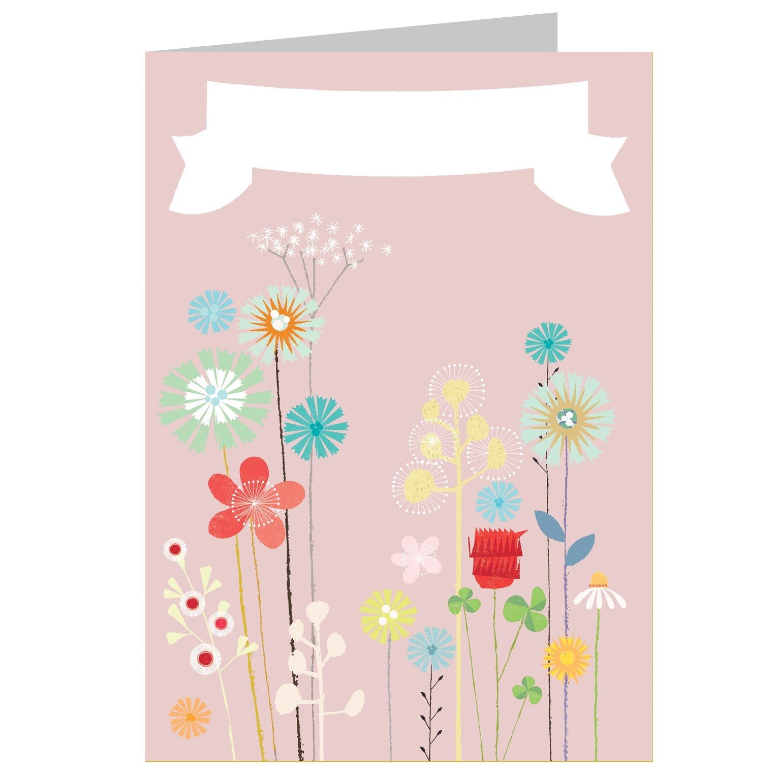 PFL03 personalised sundew and cornflowers card