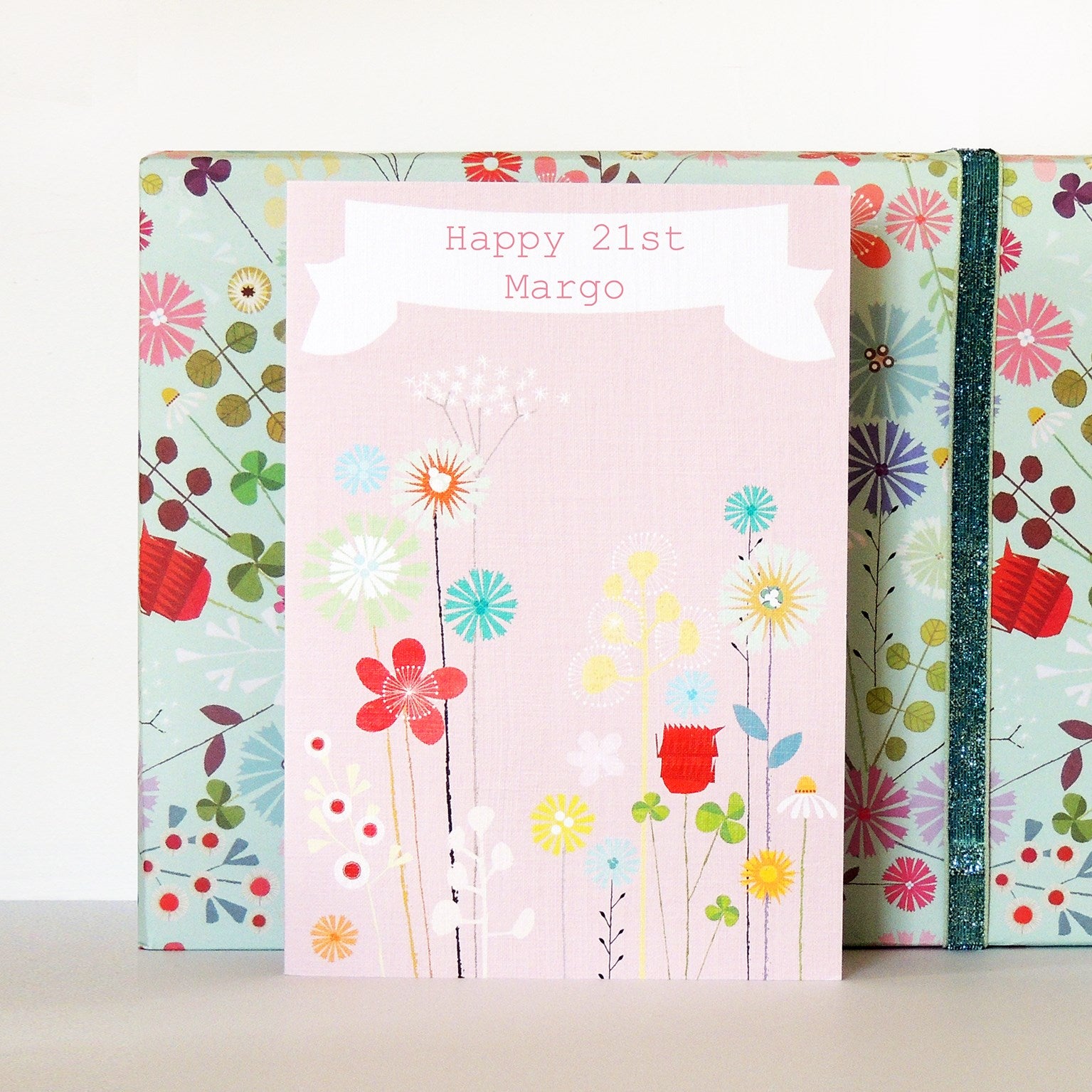 PFL03 personalised sundew and cornflowers card