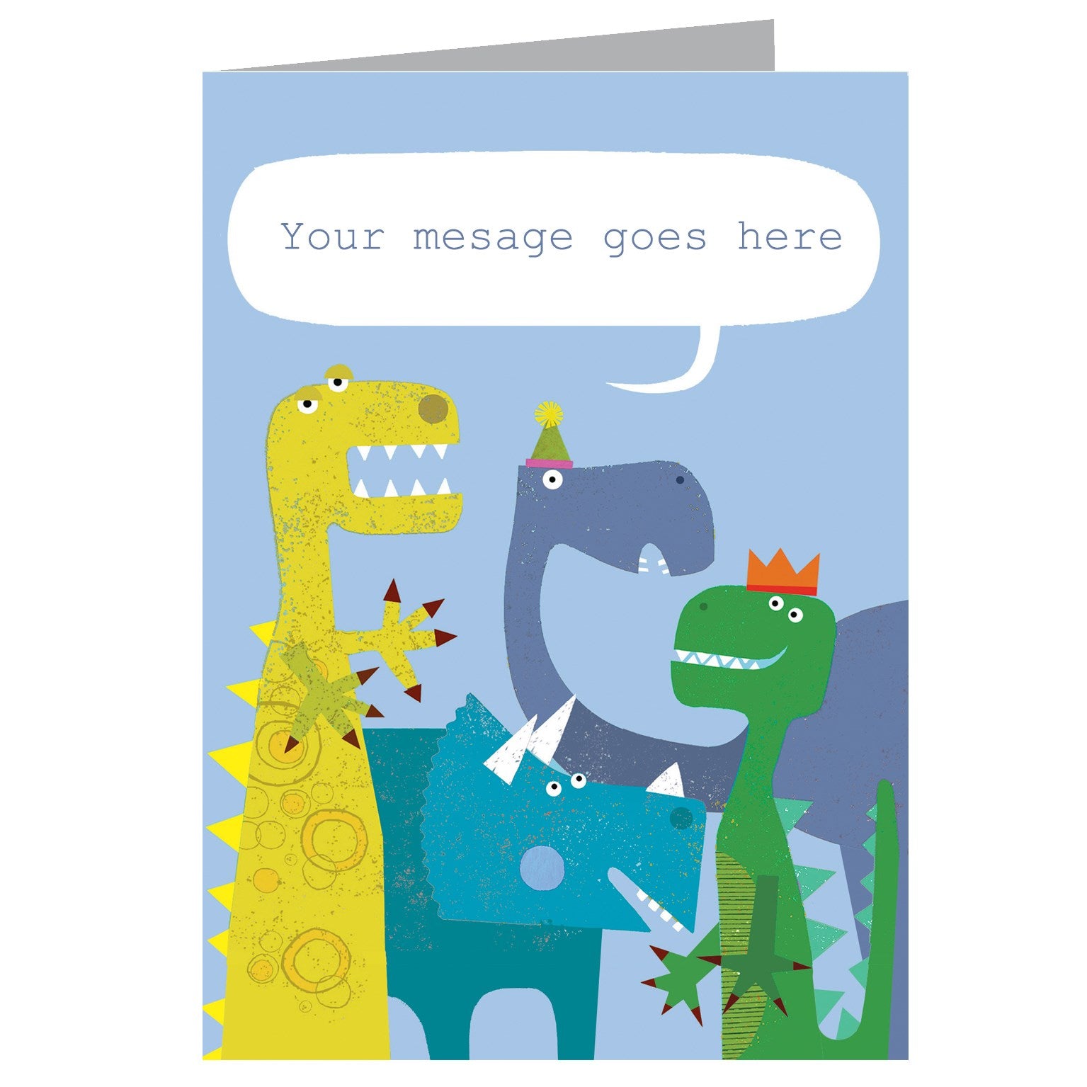 PL05 personalised dinosaurs card