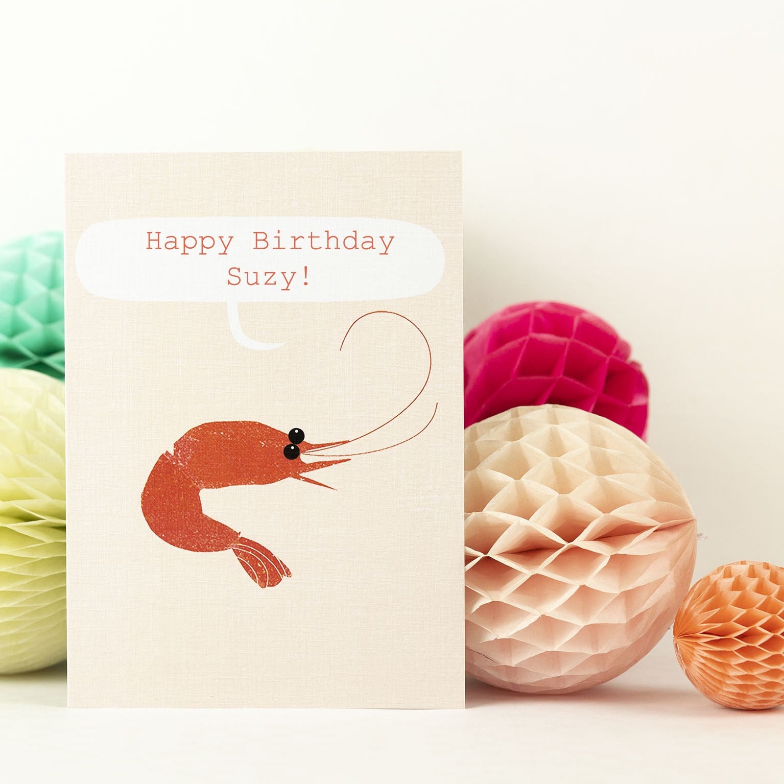 PL08 personalised prawn card