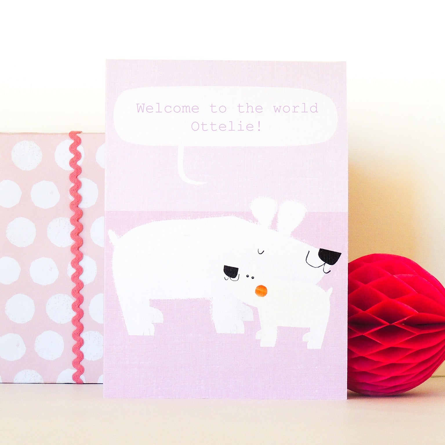 PL14 personalised polar bears card