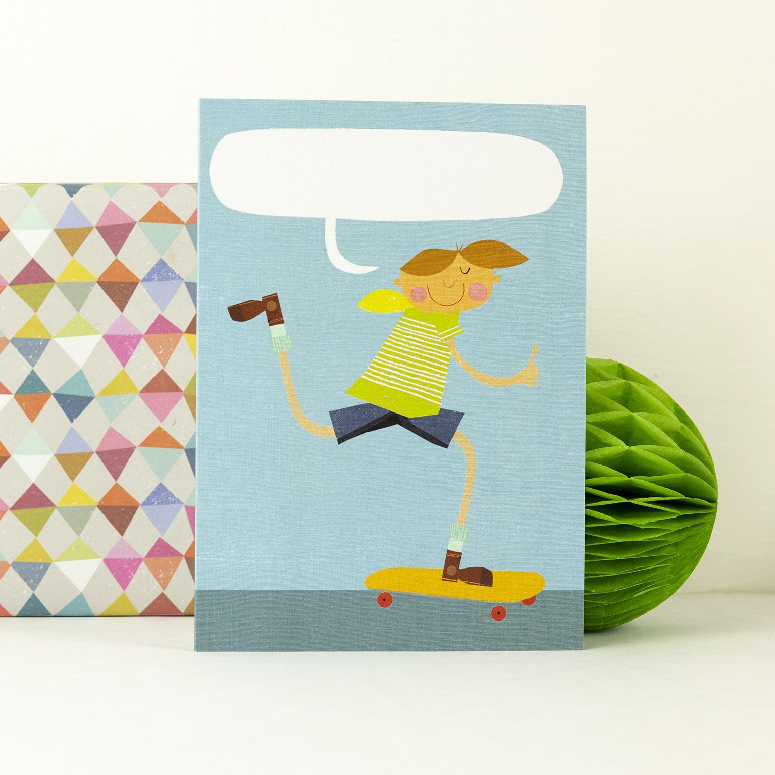 PL16 personalised skateboarder card