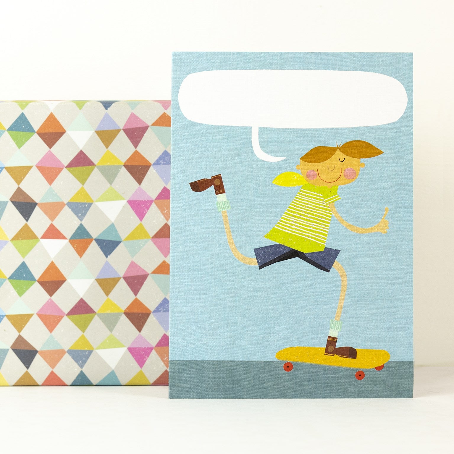 PL16 personalised skateboarder card