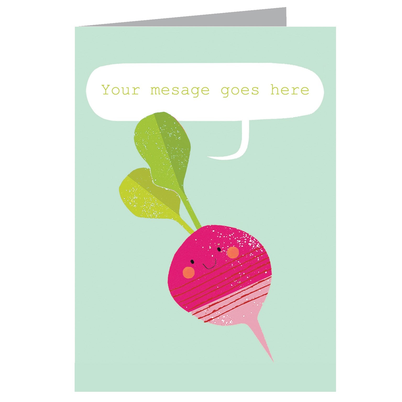 PL17 personalised radish card