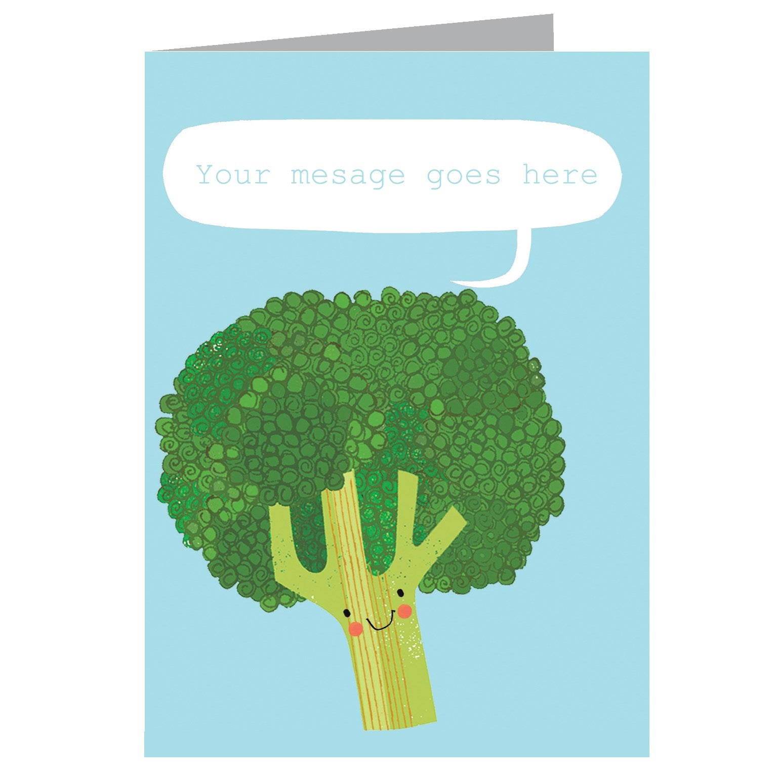PL15 personalised broccoli card