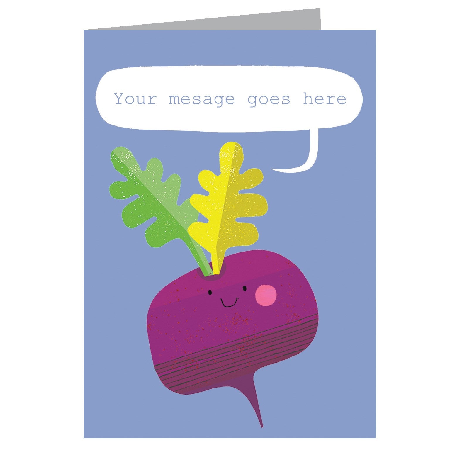 PL16 personalised beetroot card