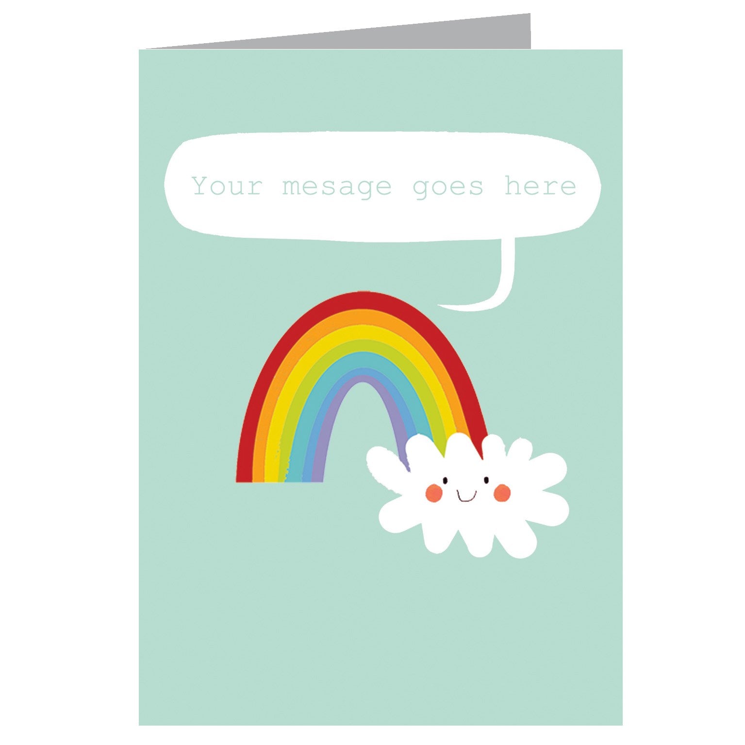 PL20 personalised rainbow card