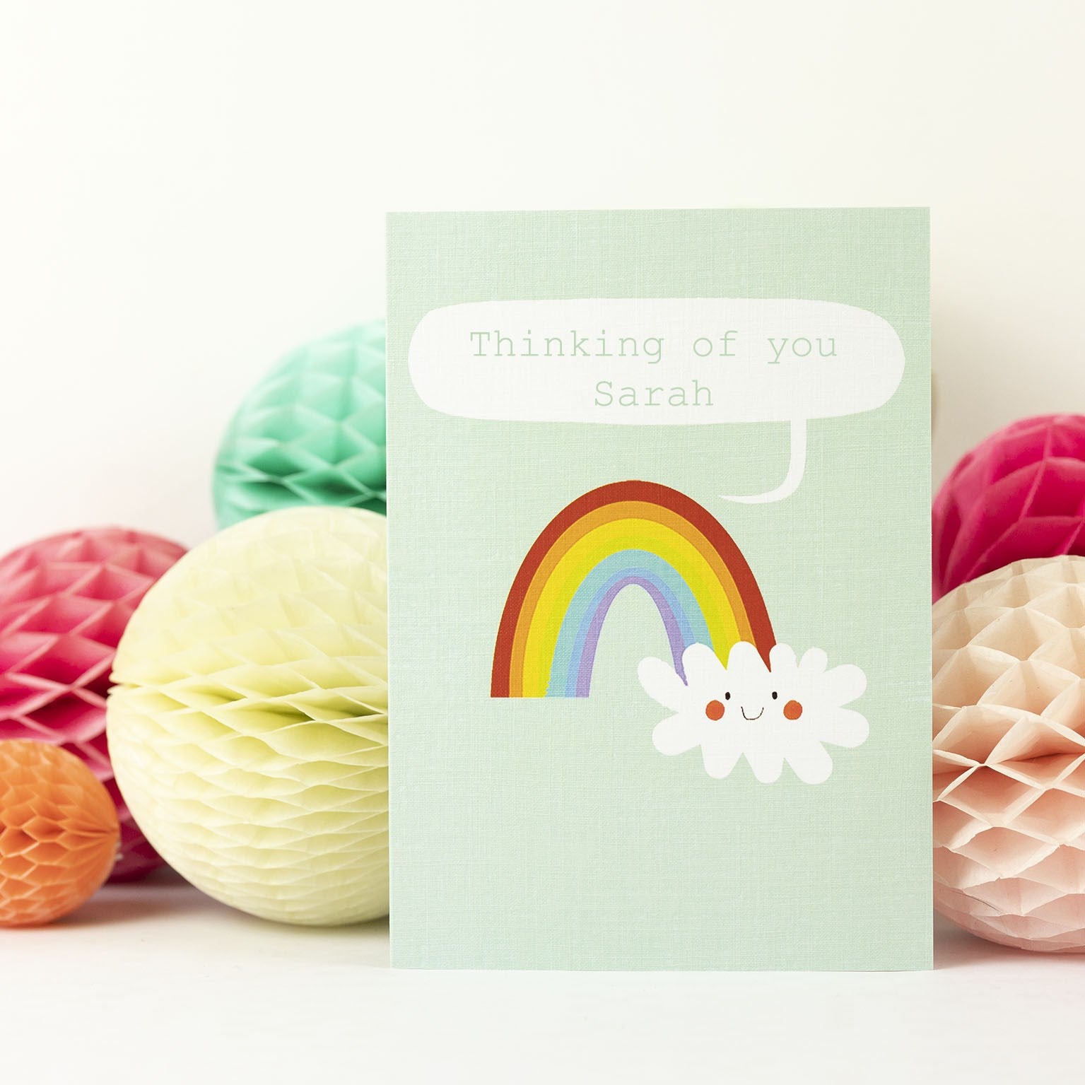PL20 personalised rainbow card