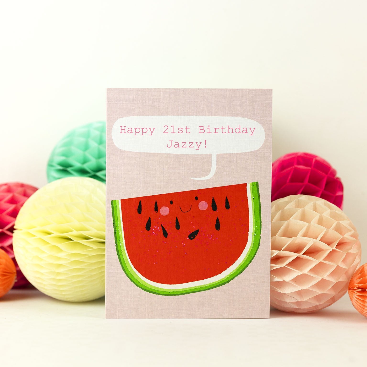 PL21 personalised watermelon card