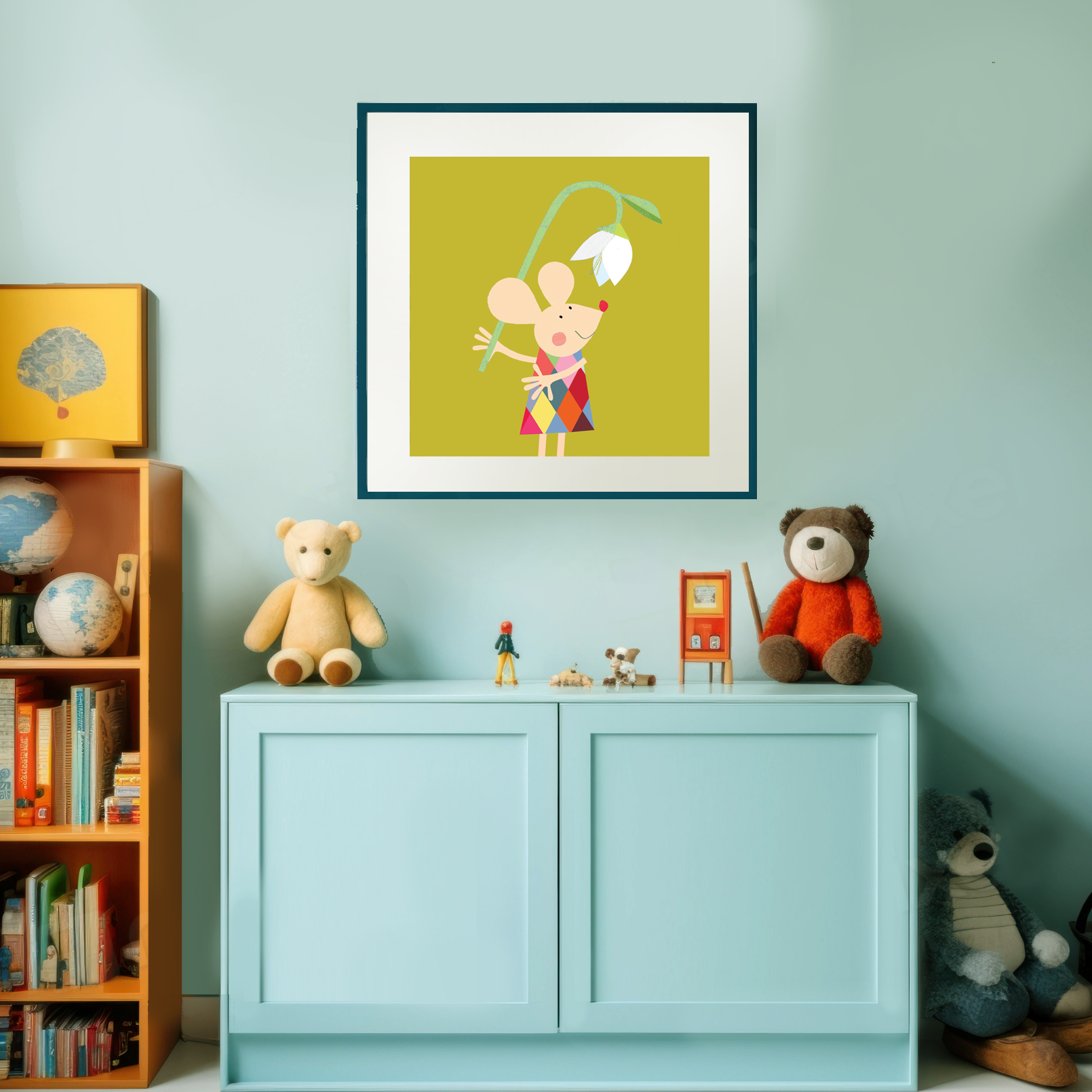 PT30 Little Pink Mouse Art Print