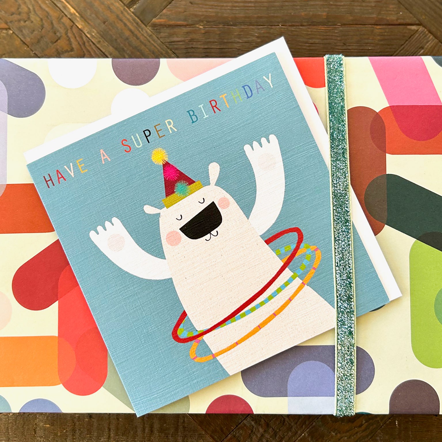 RB02 polar bear birthday card