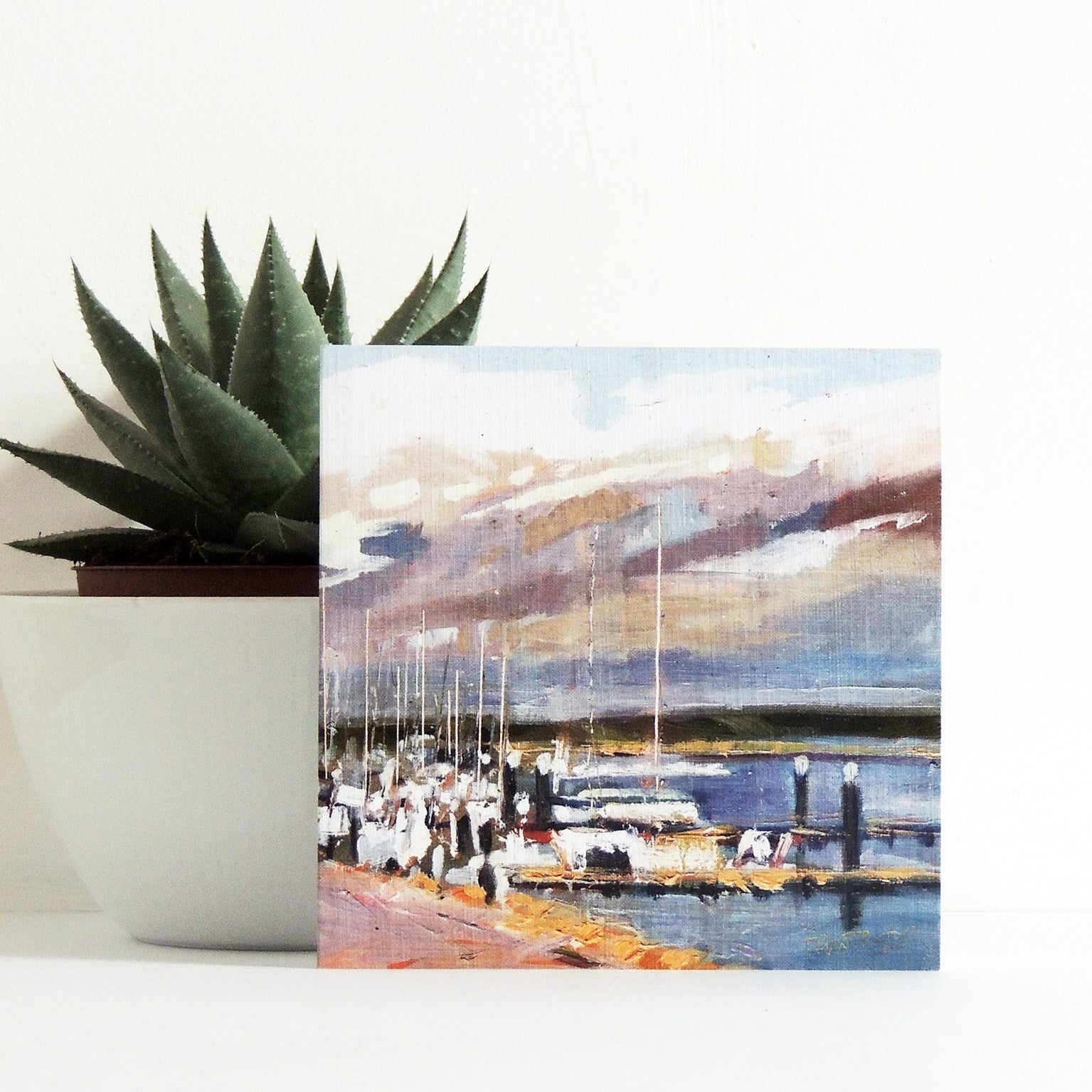 SF01 boats greetings card