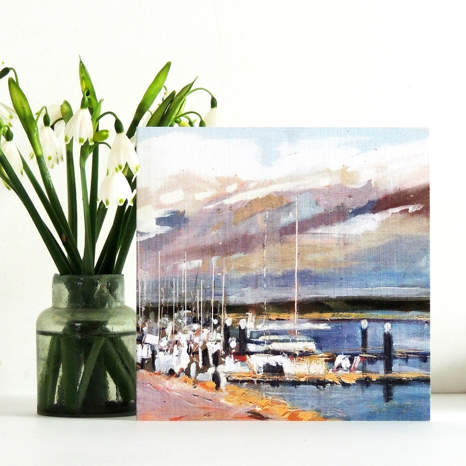 SF01 boats greetings card