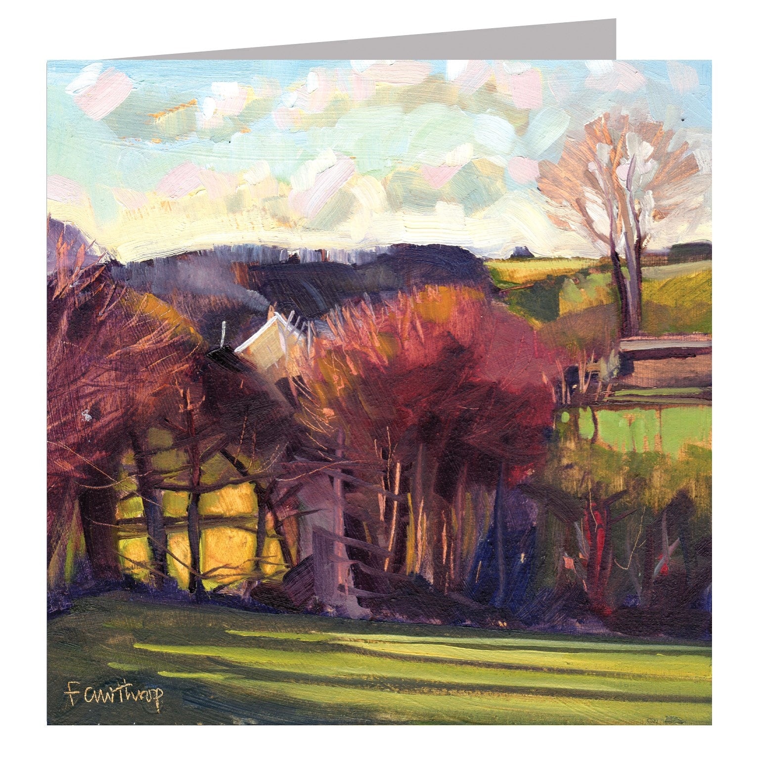 SF04 view from my garden, Dorset greetings card