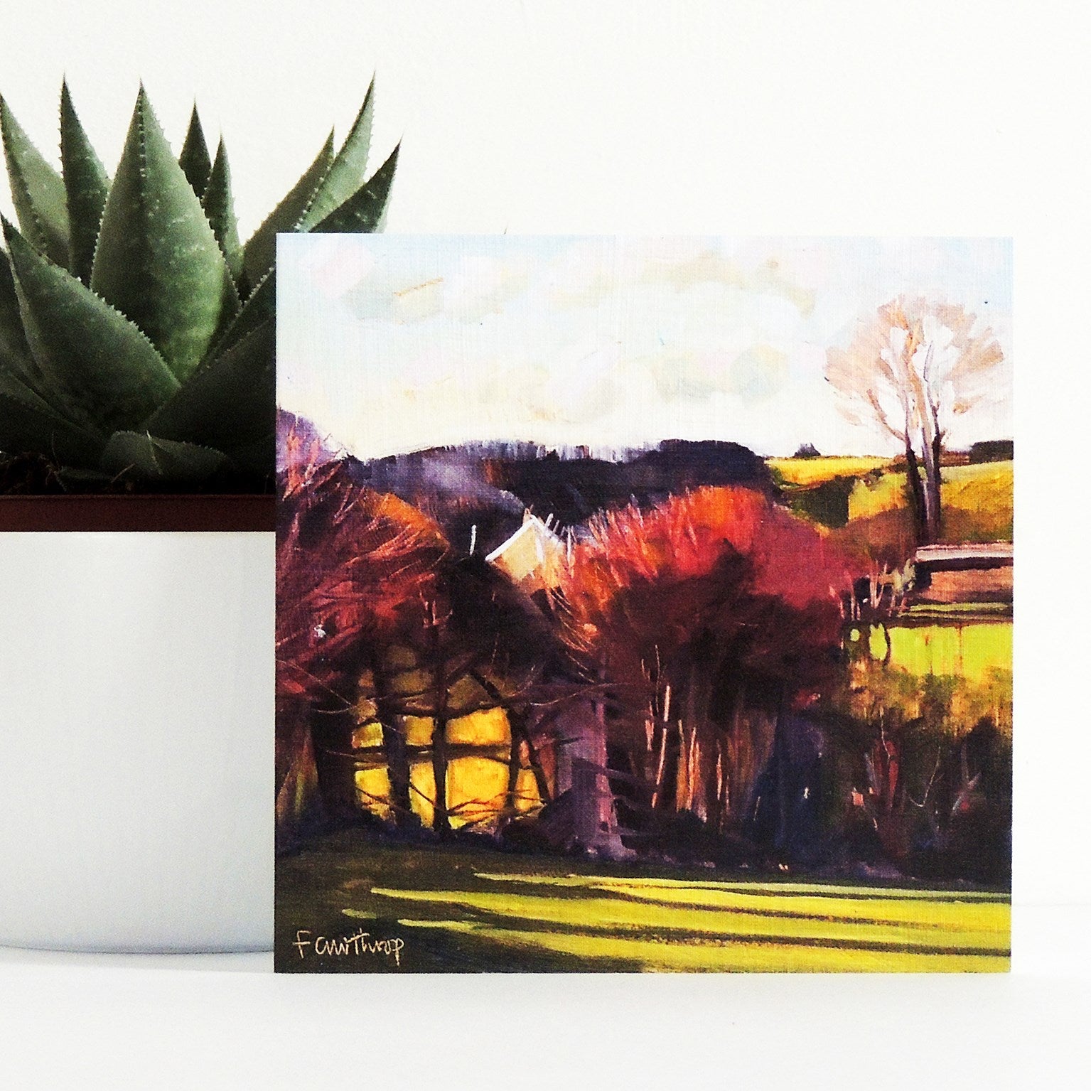 SF04 view from my garden, Dorset greetings card