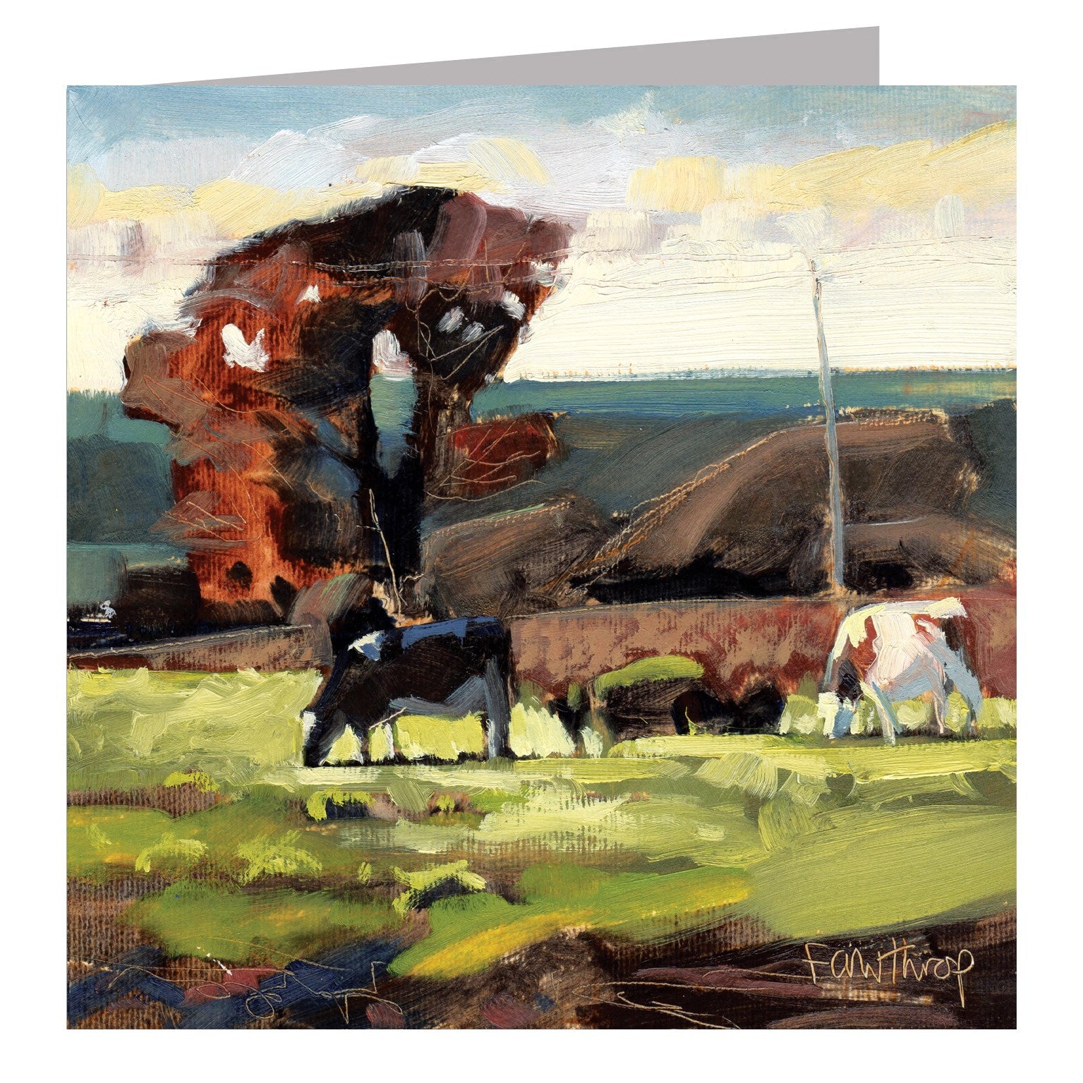 SF07 Blackmore Vale cows, Dorset greetings card