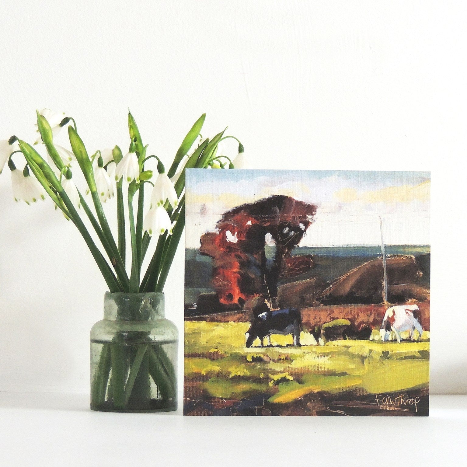 SF07 Blackmore Vale cows, Dorset greetings card