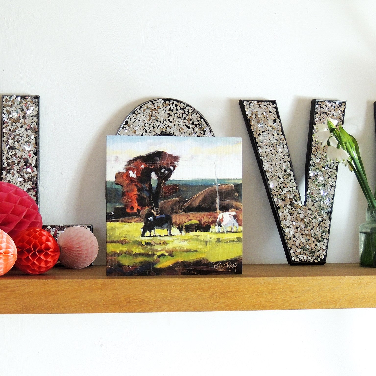 SF07 Blackmore Vale cows, Dorset greetings card