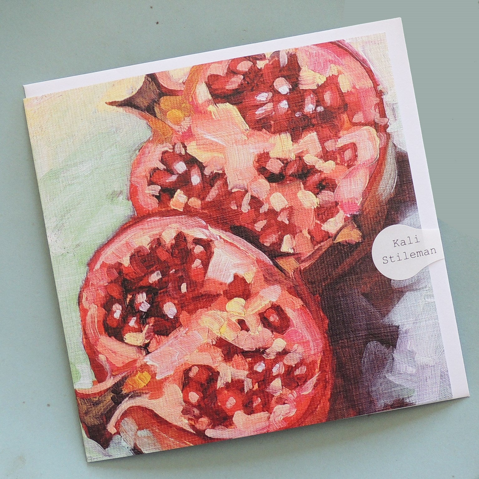 SF10 pomegranates greetings card