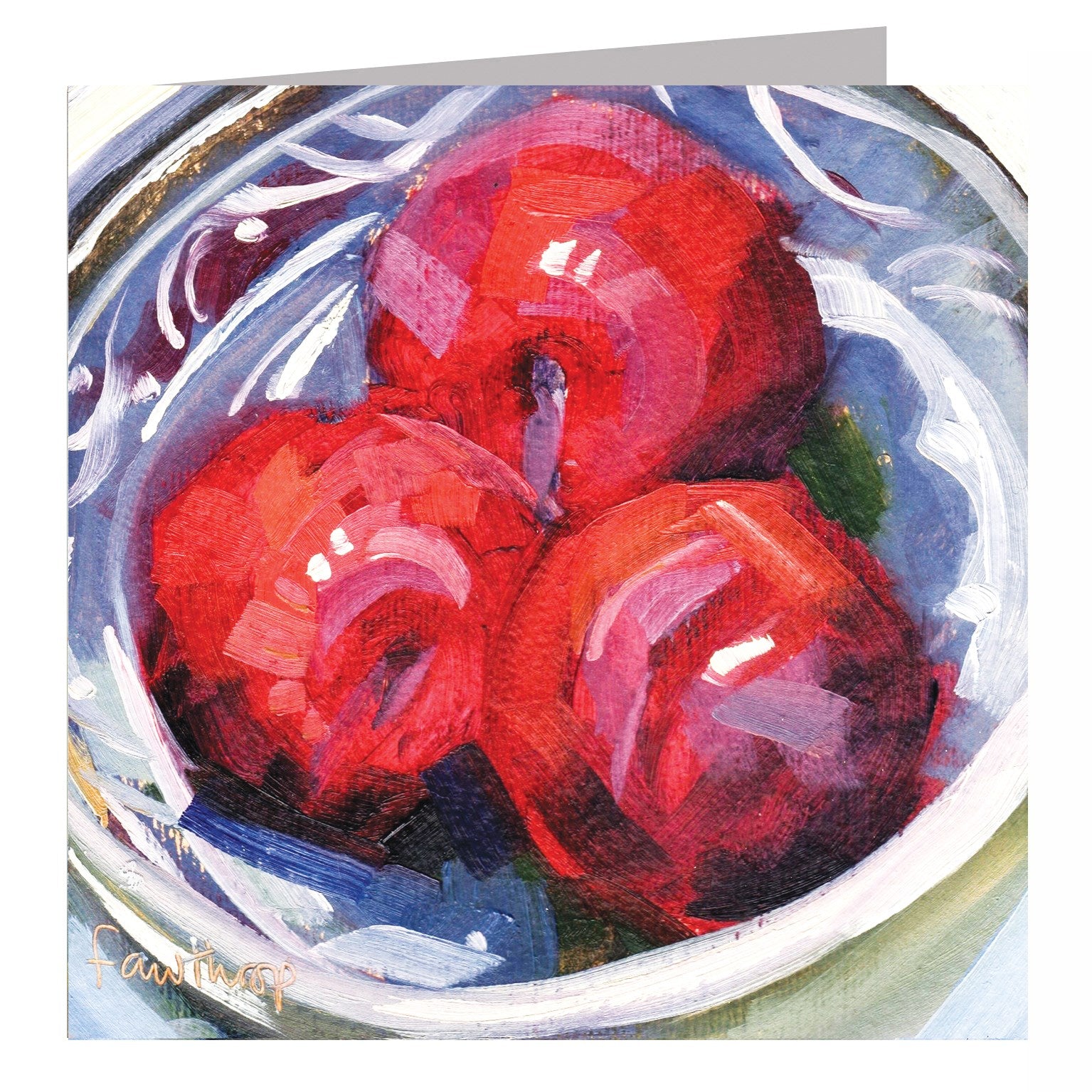 SF11 plums greetings card