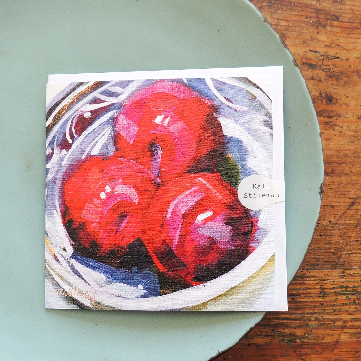 SF11 plums greetings card