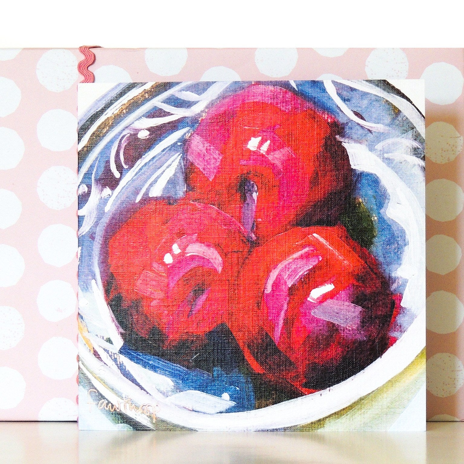 SF11 plums greetings card