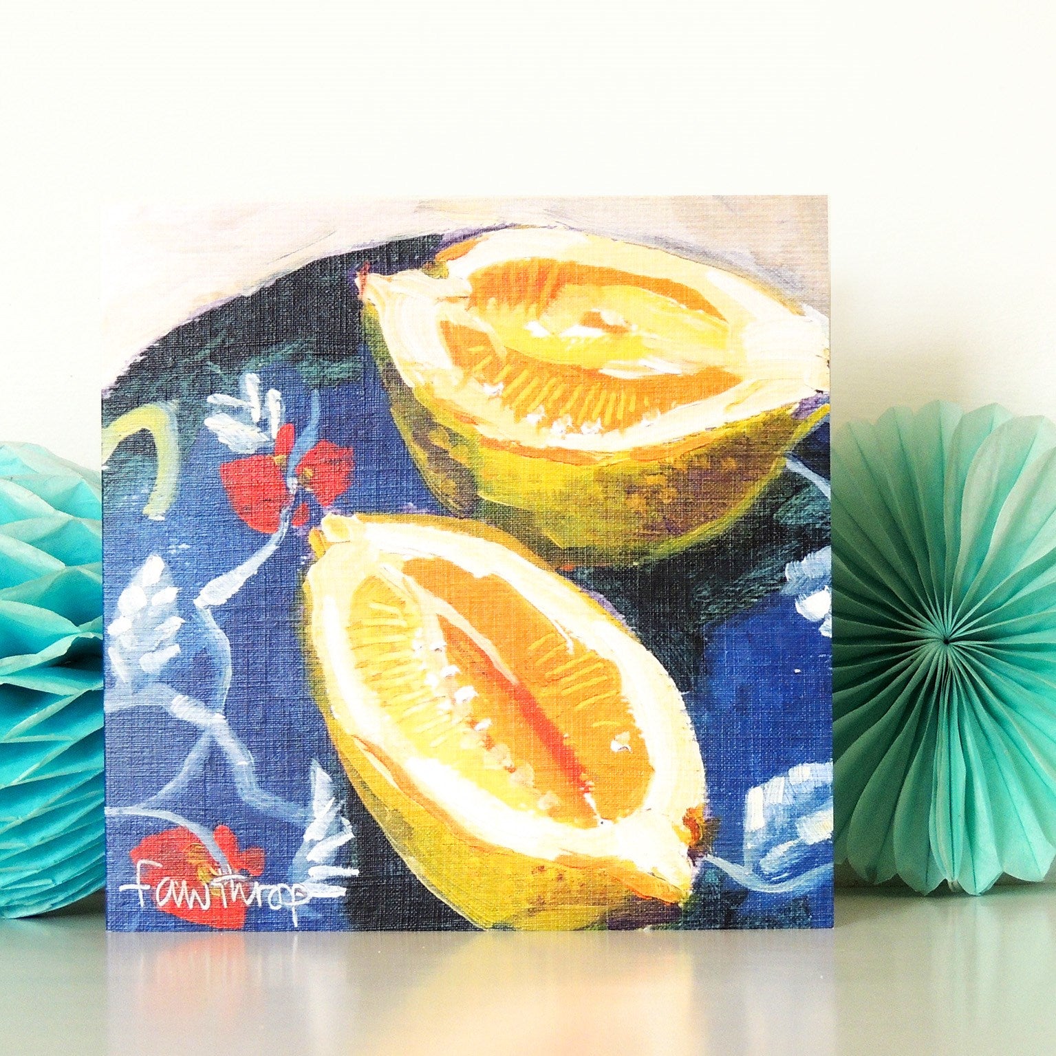 SF12 lemons greetings card