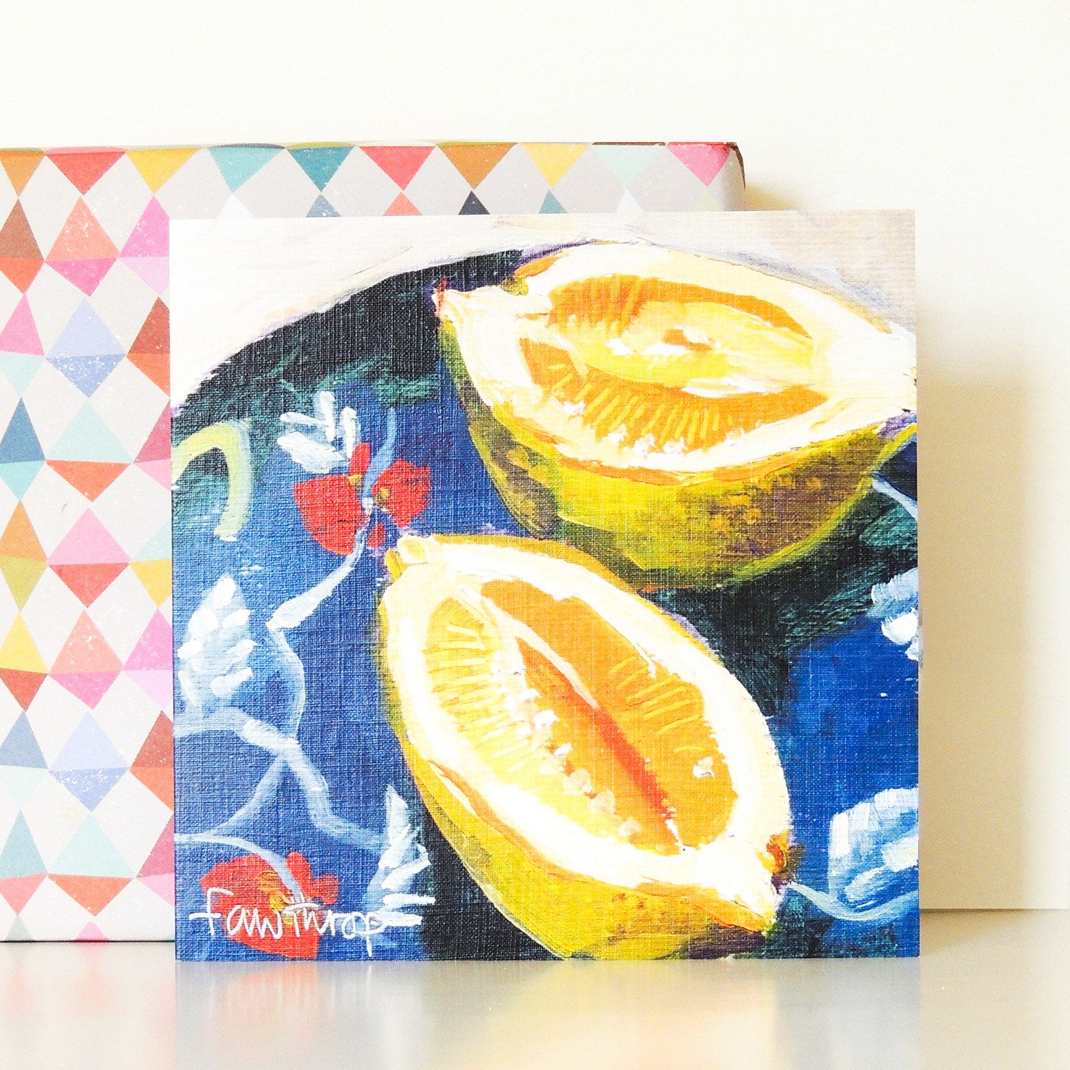 SF12 lemons greetings card