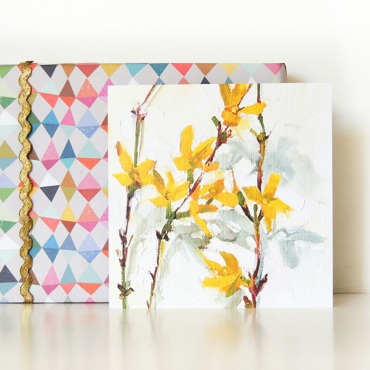 SF15 forsythia greetings card