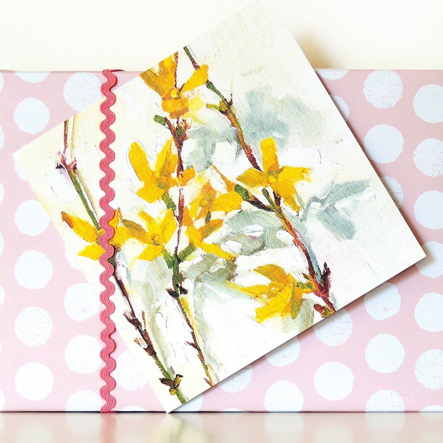 SF15 forsythia greetings card