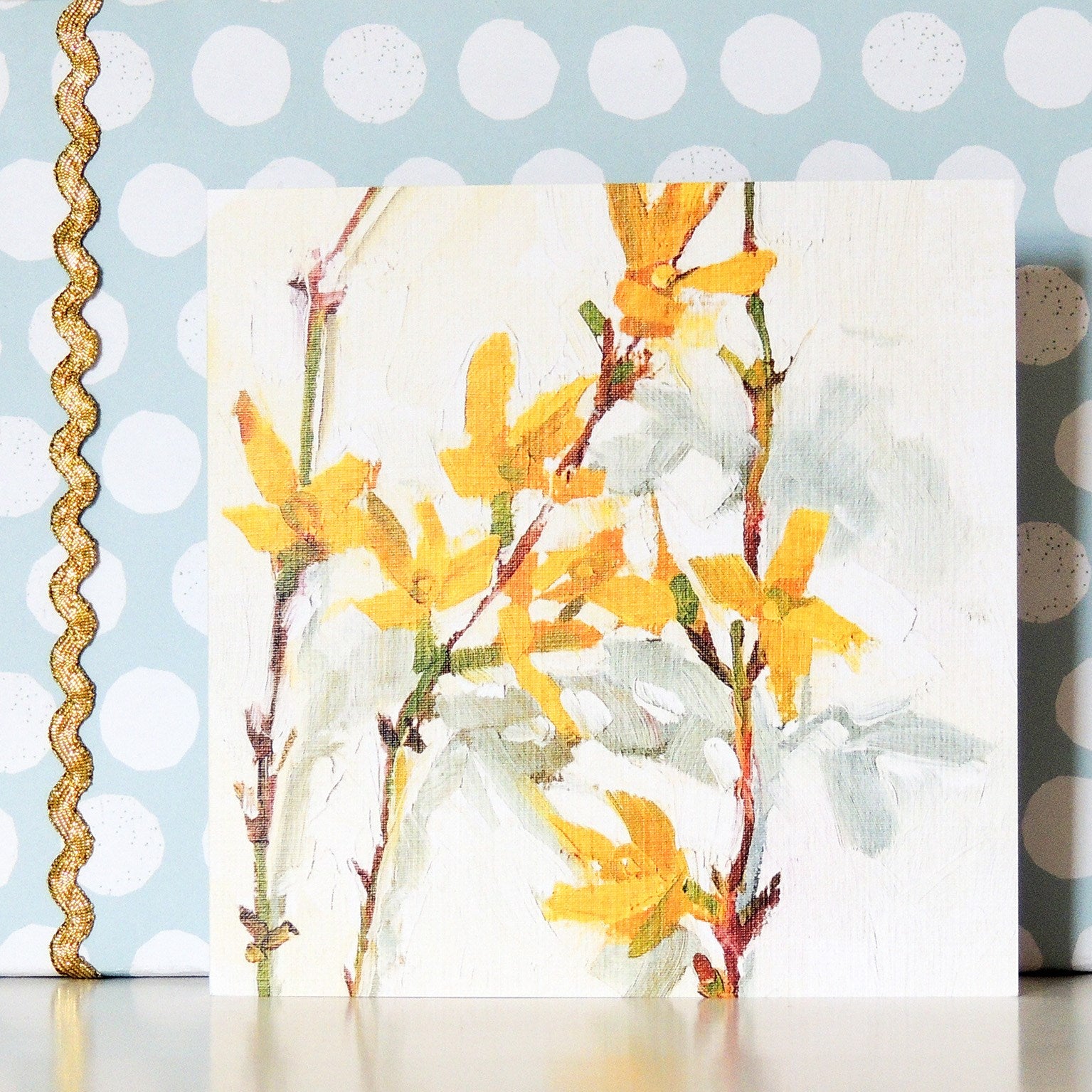 SF15 forsythia greetings card