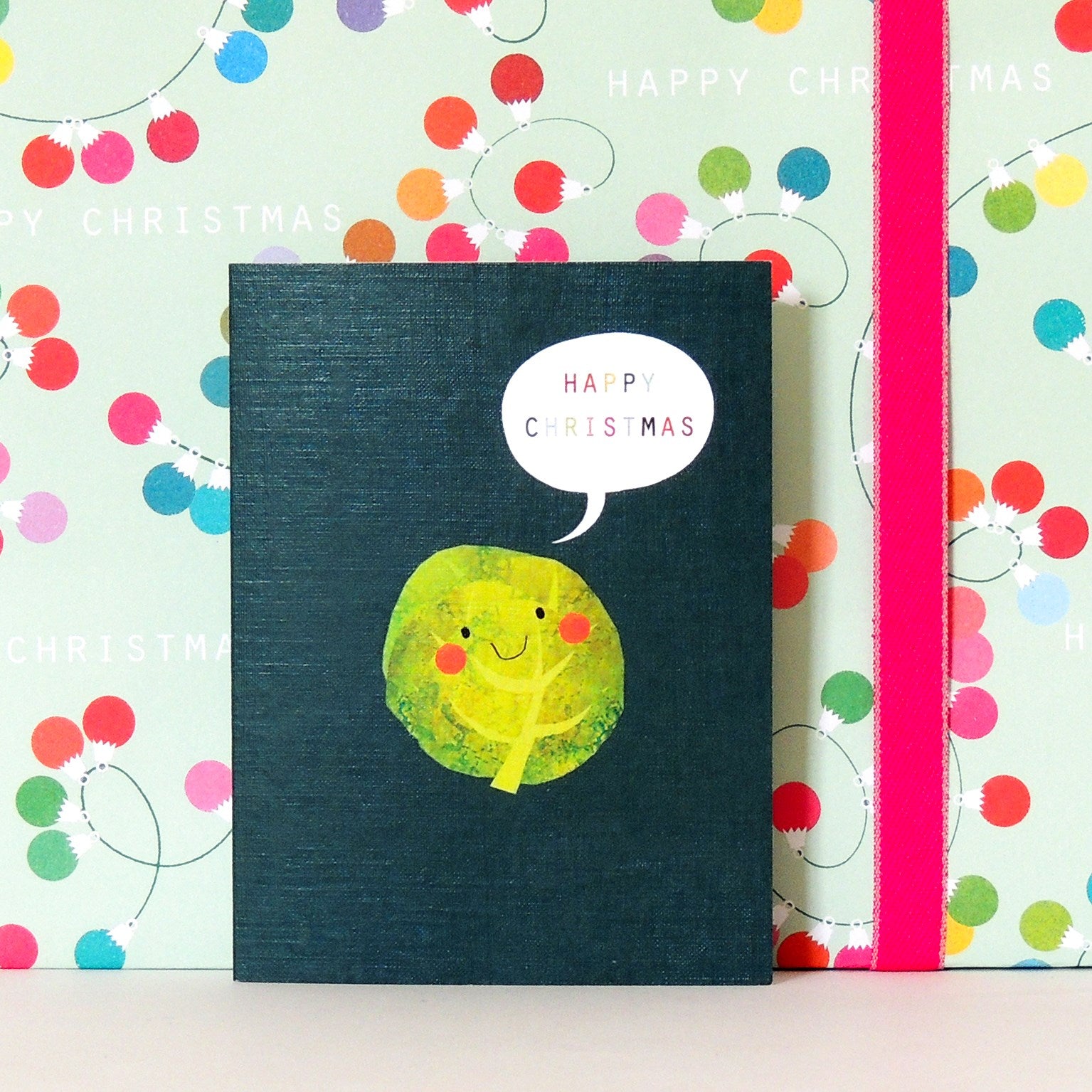 SM51 mini brussel sprout Christmas card