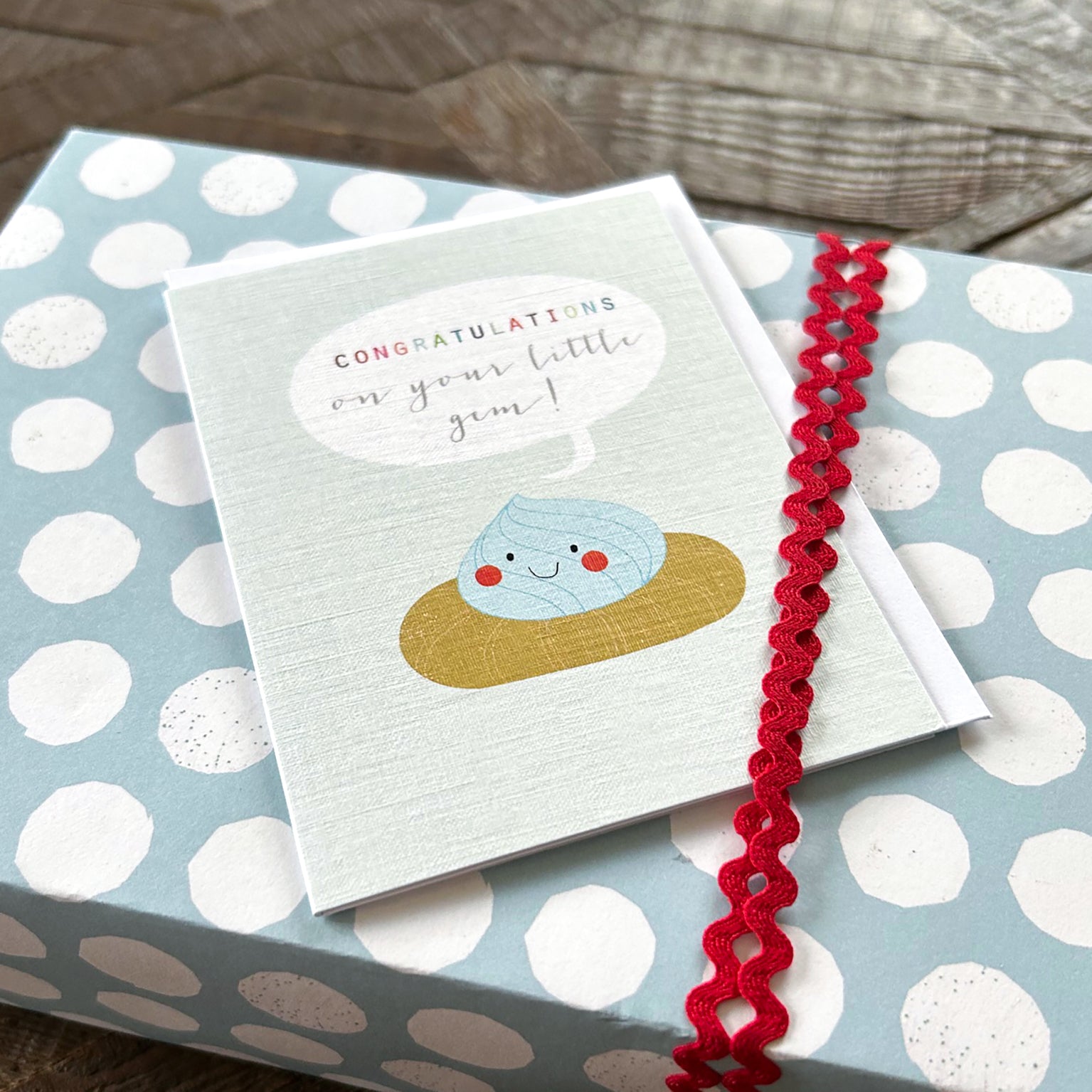 SM63 mini blue iced gem card